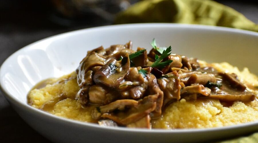 ポルチーニのポレンタ / Polenta con funghi porcini