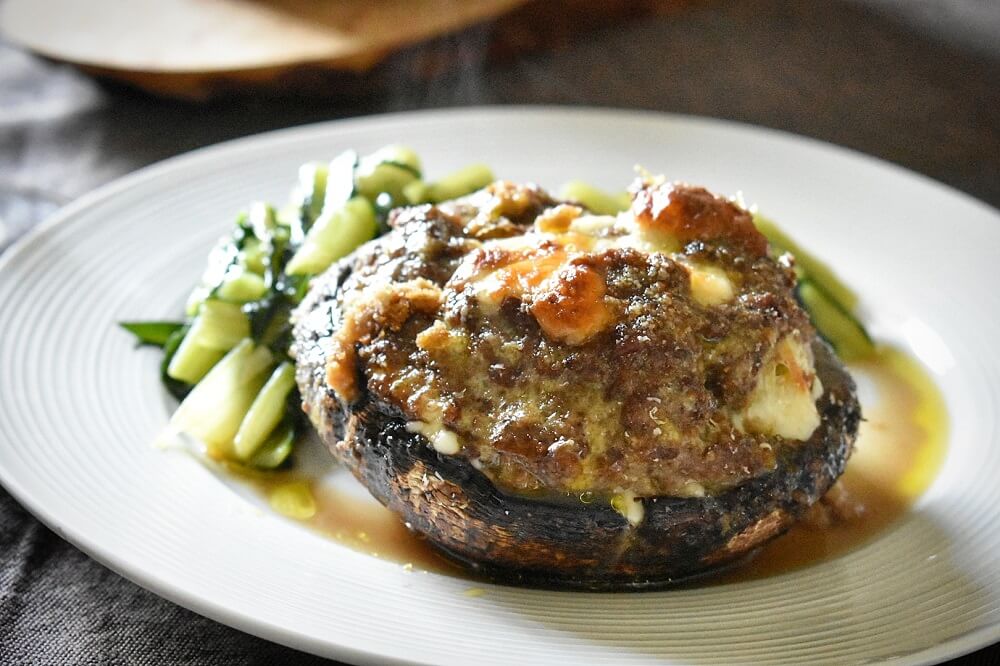 funghi portobello ripieni ポルトベッロの肉詰め