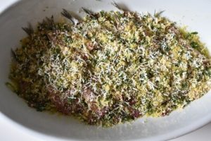 sardine al forno iイワシのパン粉焼き