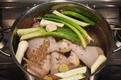 brodo di pollo cinese 鶏ガラスープの作り方　中華出汁